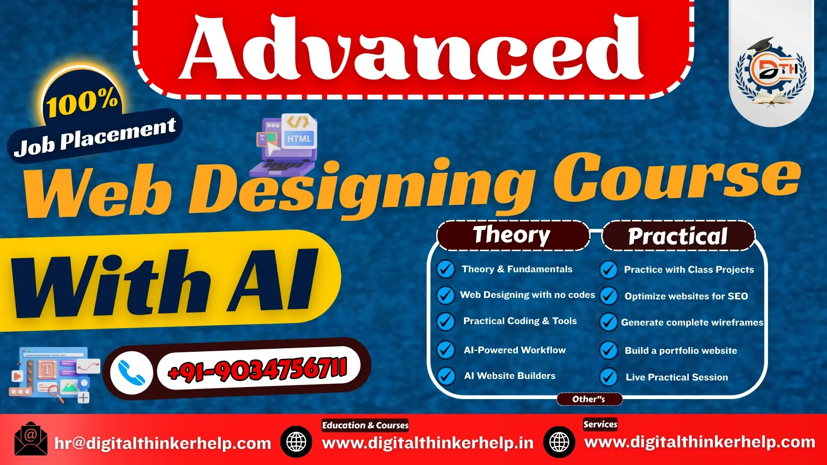 web designing course in yamunanagar