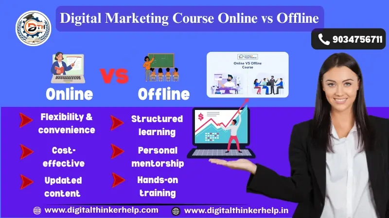 Digital Marketing Course Online vs Offline
