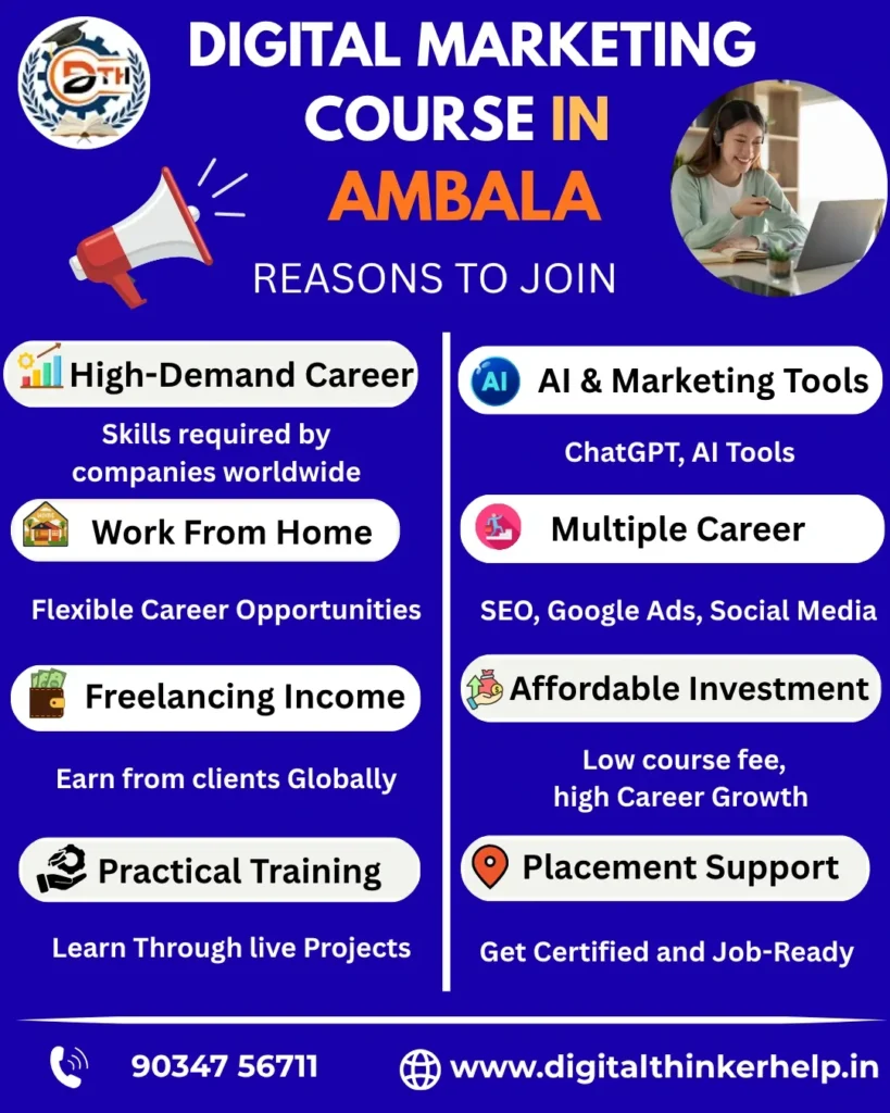 DIGITAL MARKETING COURSE IN AMBALA