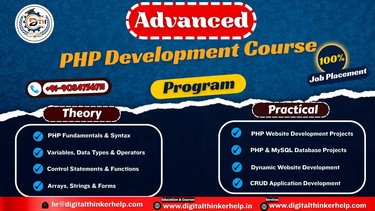PHP Development Course in Yamunanagar